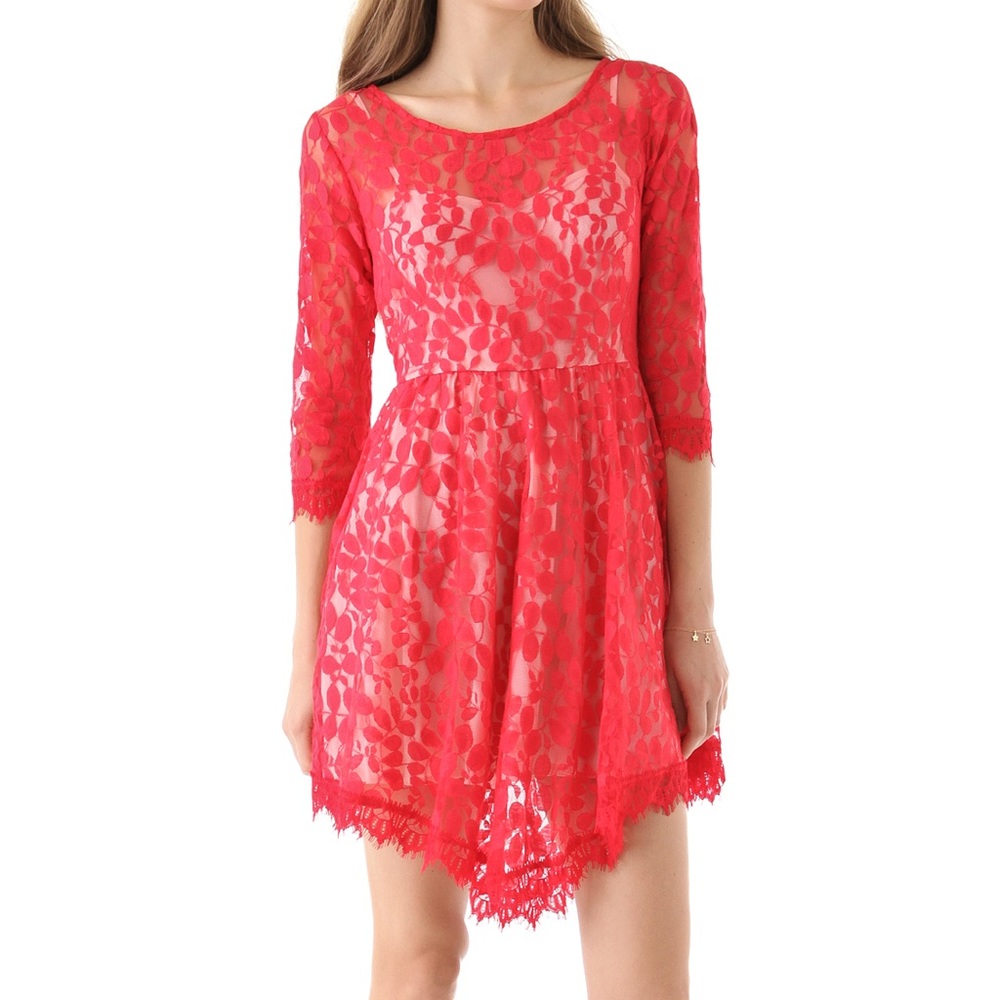 Free People Floral Lace Dress🌼🌼